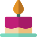 birthday, cake, food, Dessert, Celebration, Bakery, Birthday Cake, Birthday And Party MediumVioletRed icon
