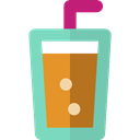 food, glass, soda, drinks, beverage, straw MediumAquamarine icon