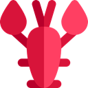 Animal, food, lobster, Sea Life, Food And Restaurant Crimson icon