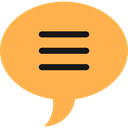interface, chatting, Text Lines, Speech Balloon, Message, Chat SandyBrown icon
