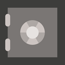 secure, security, savings, steel, banking Gray icon