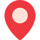 pin, placeholder, map pointer, Maps And Flags, Map Location, Map Point, Map Locator, Business And Finance Crimson icon