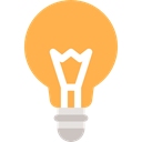 Idea, electricity, technology, Lights, Light bulb, invention SandyBrown icon