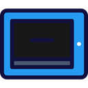ipad, Text Lines, Technological, Business And Finance, touch screen, smartphone, technology MidnightBlue icon