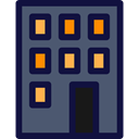 Home, buildings, Apartment, offices, Flats MidnightBlue icon