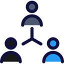 network, Connection, people, social media, social network, workers, Business And Finance Black icon