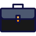 Book Bag, portfolio, luggage, baggage, trip MidnightBlue icon