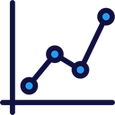 Line Chart, Line Graphic, Line Graph, Business And Finance, Connection, Business, statistics Black icon
