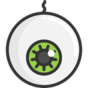 Eye, halloween, horror, Terror, spooky, scary, fear WhiteSmoke icon