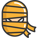 scary, fear, halloween, mummy, horror, Terror, spooky Goldenrod icon