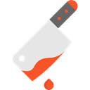 food, halloween, Knife, Butcher, meat, Kitchen Pack, Cleaver Black icon