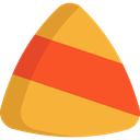 sweet, Cereal, Candies, autumn, Food And Restaurant, Candy Corn, food, Candy, fall, halloween, Dessert Goldenrod icon