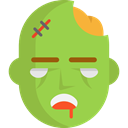 Avatar, halloween, horror, zombie, Terror, spooky, scary, fear YellowGreen icon