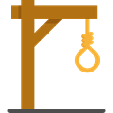 tool, halloween, hang, Gallows, Gibbet Black icon