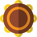 Percussion Instrument, Music And Multimedia, music, jingle, musical instrument, tambourine Sienna icon