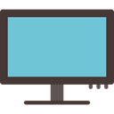Tv Monitor, Tv Screen, Computer Monitor, television, technology SkyBlue icon