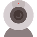 Computer, Chat, technology, video camera, computing, Videocall LightGray icon