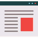 News, Text file, interface, internet, web page, Text Lines Lavender icon