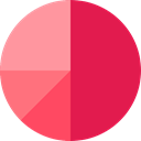 statistics, marketing, Pie chart, finances, Business, Stats, graphical, Business And Finance Crimson icon