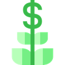 plant, Business, Money, Currency, investment, Bank, growth, Business And Finance Black icon