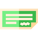 payment, Bank, Business And Finance, Check, Business, Money PapayaWhip icon
