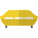 furniture, sofa, Armchair, livingroom, Comfortable, Furniture And Household Goldenrod icon