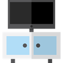 Tv, monitor, screen, television, technology, Furniture And Household DarkSlateGray icon
