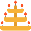 miscellaneous, light, illumination, candelabra Goldenrod icon