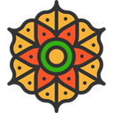 decoration, hinduism, Cultures, India, pattern DarkSlateGray icon