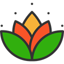 hinduism, Cultures, Yoga, lotus, meditation, Chakra, oriental, sports ForestGreen icon