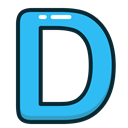 Blue, Letter, d, Alphabet, letters DodgerBlue icon