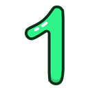 study, green, numbers, number, One Black icon
