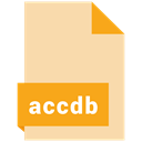 File, Format, Accdb NavajoWhite icon