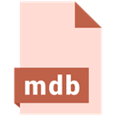 Format, mdb, File MistyRose icon