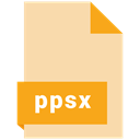 File, Format, ppsx NavajoWhite icon