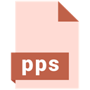 File, Format, Pps MistyRose icon