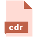 Cdr, File, Format MistyRose icon