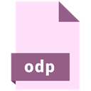 File, Format, Odp LavenderBlush icon