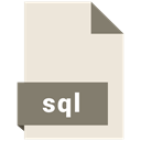 File, Format, sql Icon