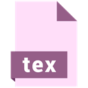 document, File, Tex, Format, Extension LavenderBlush icon