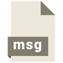 Extension, msg, document, File, Format AntiqueWhite icon