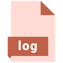 Extension, document, File, Format, Log MistyRose icon