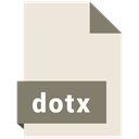 dotx, File, Format, Extension, document AntiqueWhite icon