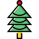 christmas, nature, Forest, woods, trees, Christmas tree Black icon