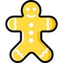 food, cookie, Dessert, gingerbread, sweet, Bakery, gingerbread man, Food And Restaurant SandyBrown icon
