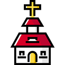 Christianity, church, religion, buildings, Catholic, Monuments, Architecture And City Black icon