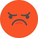 Angry, emoticons, Emoji, feelings, Smileys Tomato icon