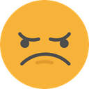 sad, Angry, emoticons, Emoji, feelings, Smileys Goldenrod icon