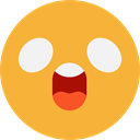 emoticons, Emoji, feelings, Smileys, surprised Goldenrod icon