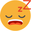 emoticons, Sleepy, Emoji, feelings, Smileys Goldenrod icon